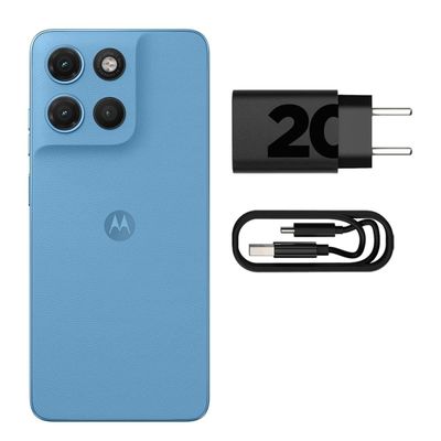Smartphone Motorola G17 Tela 6,7 128GB 4G Alaskan Blue