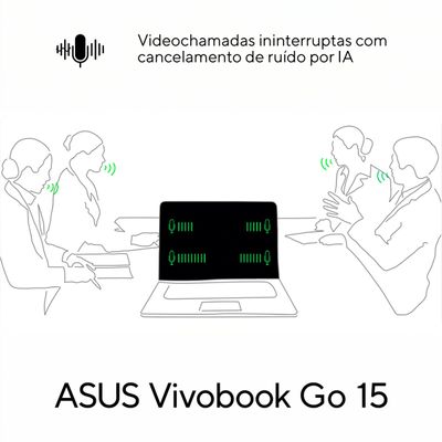 Notebook Asus Vivobook Go 15 AMD Athlon