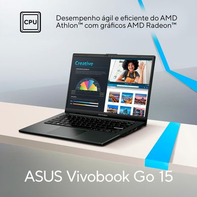 Notebook Asus Vivobook Go 15 AMD Athlon