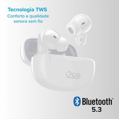 Fone de Ouvido i2GO Air Buds GO Bluetooth TWS ENC