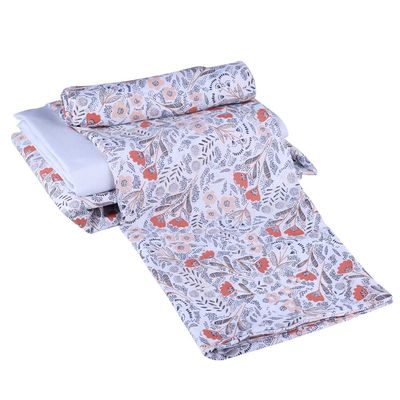 Jogo de Cama Queen Microfibra 4 Peças Floral Cazza