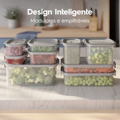 Kit Potes Herméticos Electrolux 10 Peças Modulares