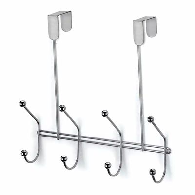 Cabide Multiuso para Porta com 4 Ganchos Arthi Eclipse Cromado UNICA
