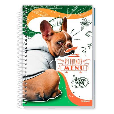 Caderno Universitário Feminino Mimo 160F/10 Matérias Credeal UNICA
