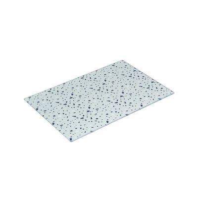 Tábua de Vidro para Corte Terrazo Cinza Claro 20cm x 30cm