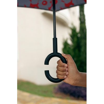 Guarda-Chuva Invertido Floral - Vermelho