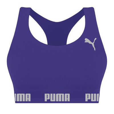 Top Puma Nadador Sem Costura Feminino M / Roxo