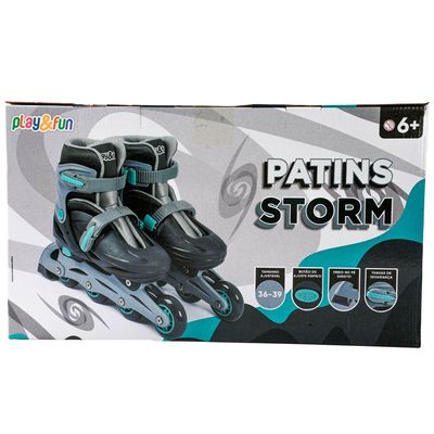 Patins Storm 36 à 39 Play&Fun Preto