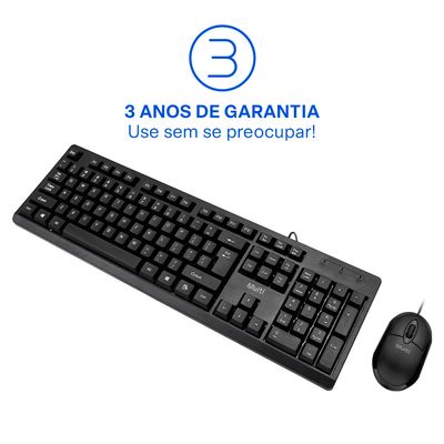 Kit Teclado com Mouse Multi CF600 TC609 Preto