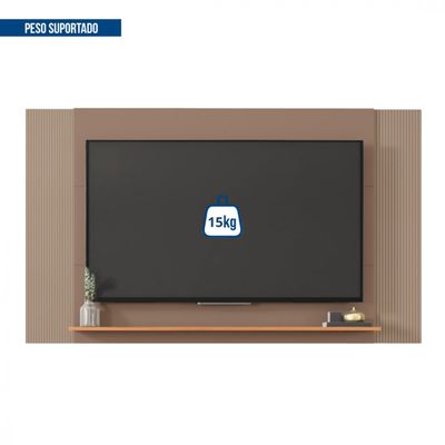 Painel Para Tv Até 65 Polegadas 3 Em 1 Jace Cinza Bege