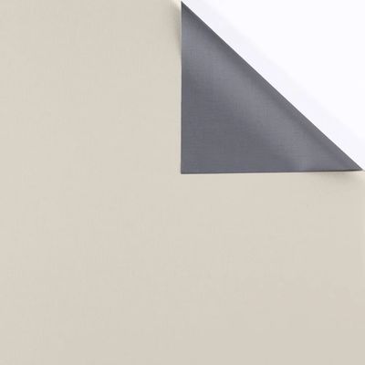 Cortina Corta Luz Bella Janela 2,60m x 2,50m Dupla Face com Ilhós Areia/Cinza UNICA