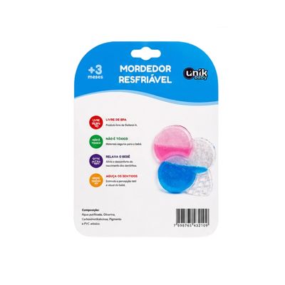 Mordedor de Silicone Resfriável Sorvete Colors - Unik