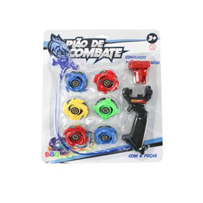 Kit Pião de Batalha com 6 Peças - Bbr Toys