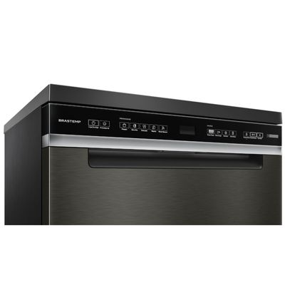 Lava Louças Brastemp BLF62AP Eclipse 15 Serviços Power Clean Preta Lava Louças Brastemp Eclipse 15 Serviços Power Clean Preta 110V BLF62APANA