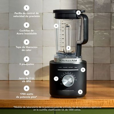 Liquidificador KitchenAid KUA20AP 10 Velocidades Preto 110V