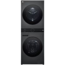 Lavadora e Secadora LG Wash Tower 14Kg Preta Inox 110V WK14BS6
