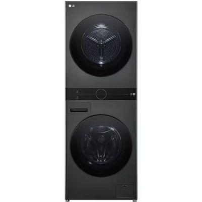 Lavadora e Secadora LG Wash Tower 14Kg Preta Inox 110V WK14BS6 110V