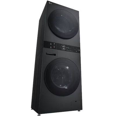 Lavadora e Secadora LG Wash Tower 14Kg Preta Inox 110V WK14BS6 110V
