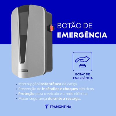 Estação de Recarga Tramontina 7,4kW Tipo 2 com App