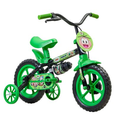Bicicleta Infantil Track Turma da Mônica Cebolinha Aro 12 Rodinhas