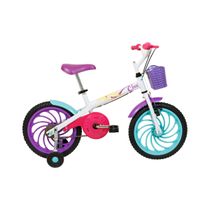 Bicicleta Infantil Caloi Ceci Aro 16 com Rodinhas Laterais e Cesta