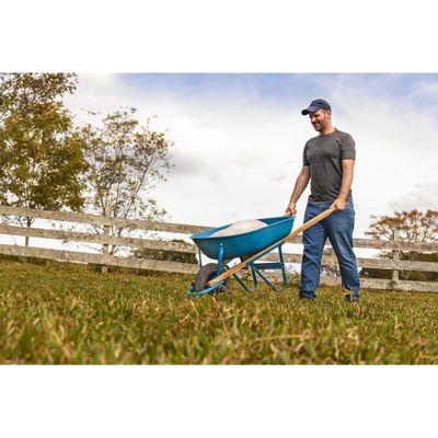 Carrinho de Mão Tramontina 50L Plástico Azul com Pneu