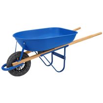 Carrinho de Mão Tramontina 50L Plástico Azul com Pneu
