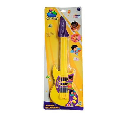 GUITARRA INFANTIL 3 PALAVRINHAS AMARELO -  WINFUN
