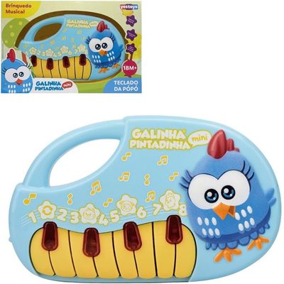 TECLADO INFANTIL DA POPO GALINHA PINTADINHA - WINFUN