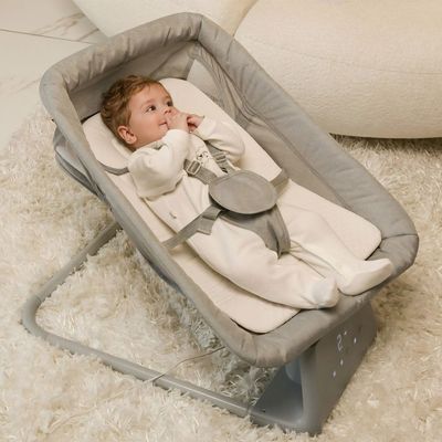 CADEIRA DE  BALANCO AUTOMATICA VIVALDI CINZA - INFANTI