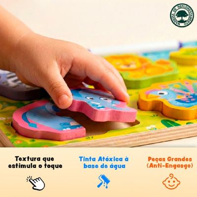 BRINQUEDO EDUCATIVO DE MADEIRA LOUSA QUEBRA CABECA - POLIBRINQ
