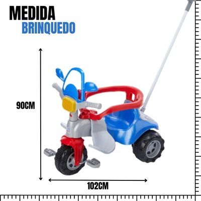 TRICICLO INFANTIL TICO TICO VELOTROL POLICIA - MAGIC TOYS