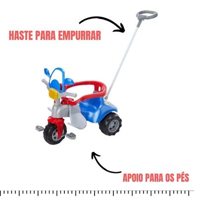 TRICICLO INFANTIL TICO TICO VELOTROL POLICIA - MAGIC TOYS
