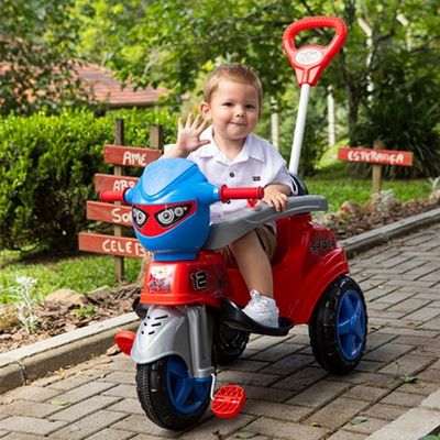 TRCICLO PASSEIO E PEDAL BABY CITY SPIDER - MARAL