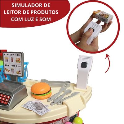 SUPERMERCADO INFANTIL COM CARRINHO DE COMPRA - IMPORTWAY