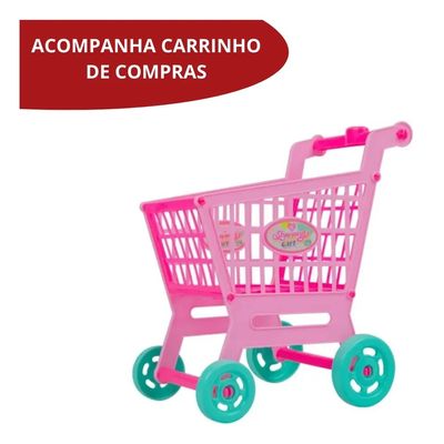 SUPERMERCADO INFANTIL COM CARRINHO DE COMPRA - IMPORTWAY