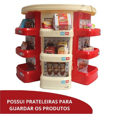 SUPERMERCADO INFANTIL COM CARRINHO DE COMPRA - IMPORTWAY