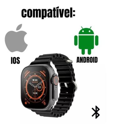 RELOGIO SMARTWATCH INTELIGENTE S9 LARANJA - KHOSTAR