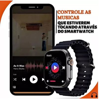 RELOGIO SMARTWATCH INTELIGENTE S9 LARANJA - KHOSTAR