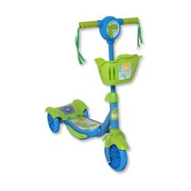 PATINETE INFANTIL 3 RODAS DINO AZUL - BELFIX