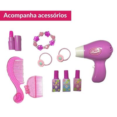 PENTEADEIRA INFANTIL COM SECADOR E ACESSORIOS - IMPORTWAY