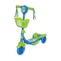 PATINETE INFANTIL 3 RODAS DINO AZUL - BELFIX
