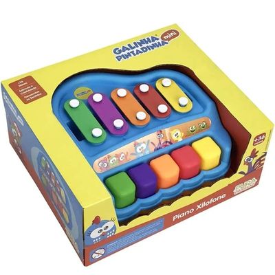 PIANO XILOFONE INFANTIL GALINHA PINTADINHA - WINFUN