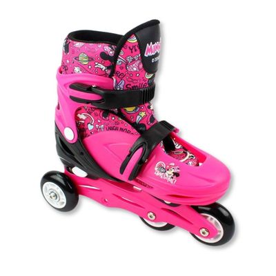 KIT PATINS 4 RODAS MINNIE COM ACESSÓRIOS (TAM 32 - 35) - BBR TOYS