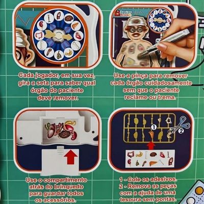 JOGO RECREATIVO DOCTOR BRINQ OPERANDO CIRURGIA - POLIBRINQ