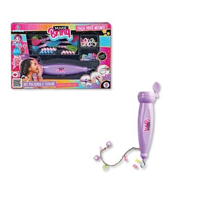 KIT BELEZA MAKEBRINQ INFANTIL PULSEIRA E TERERE - POLIBRINQ