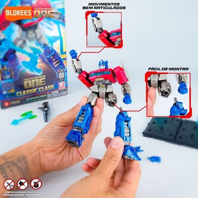 BONECO ARTICULADO DE MONTAR TRANSFORMERS ONE OPTIMUS PRIME - POLIBRINQ