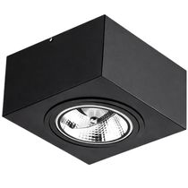 Luminária Plafon Preto de Sobrepor Box 17cm GU10 12w Dital