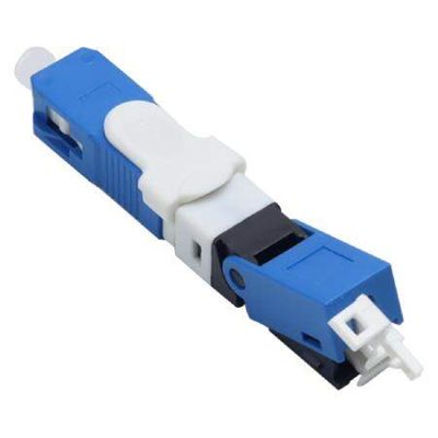 Fast Connector SC/UPC com CLIP e Trava AZUL