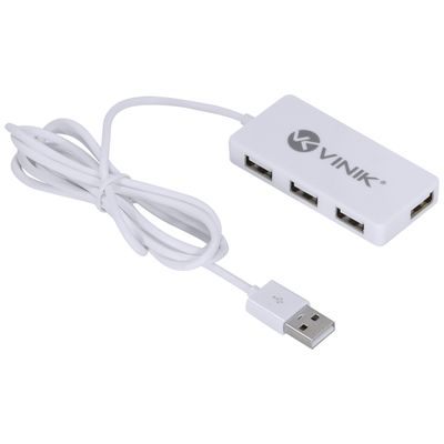 Hub USB 2.0 com 4 Portas e 1,2M de Cabo Branco - HUV- 20-B